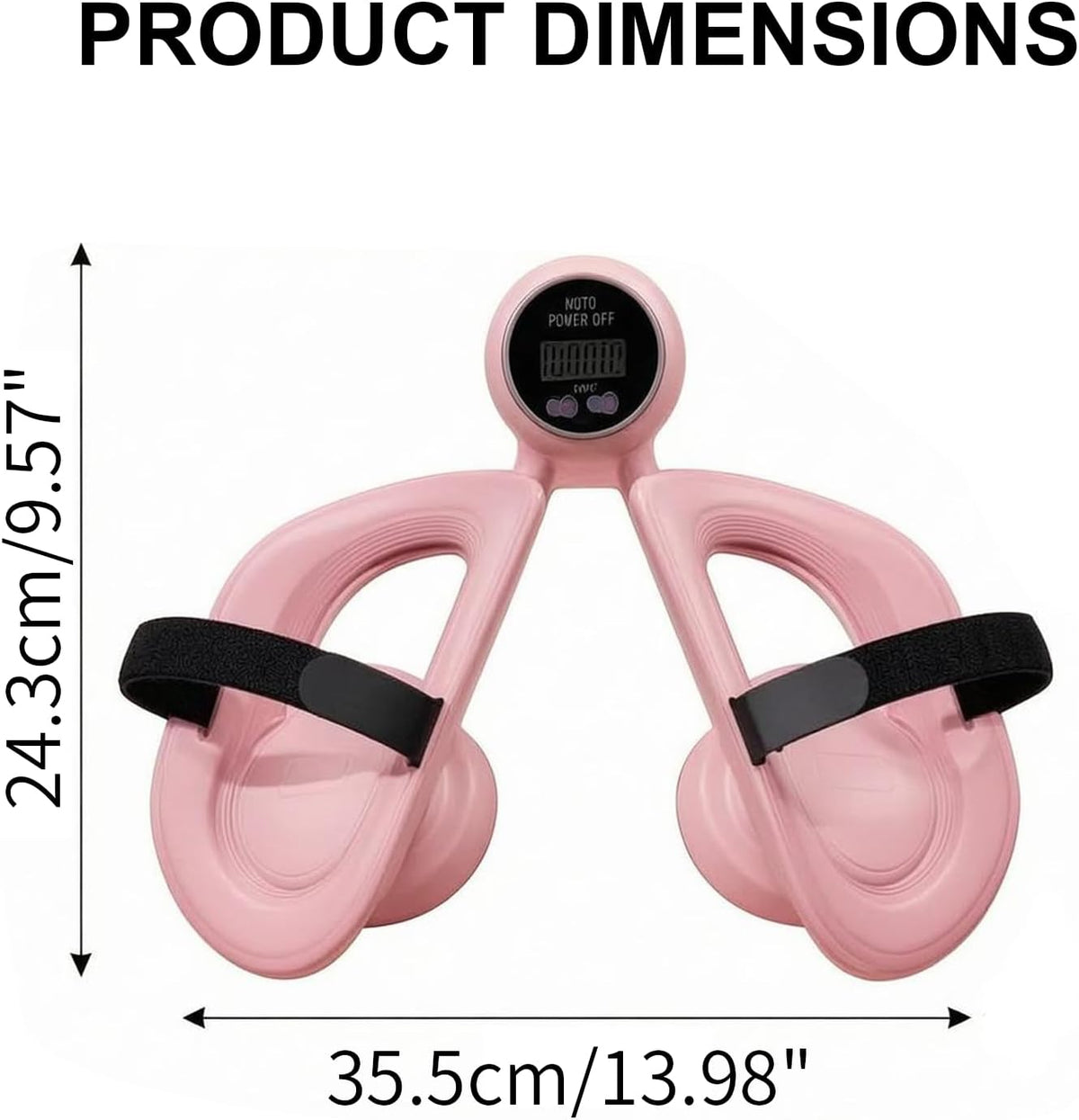 Thigh Trainer,360° Adjustable,Pelvic Floor Exercise Devices with Display Counter and Bandage,Leg Inner Thigh Trainer,Home Fitness Equipment for Hip, Leg, Arm
