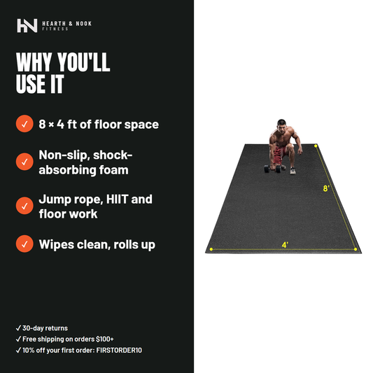 The Extra-Large Exercise Mat — Hearth & Nook Fitness