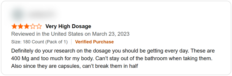 3-star review of another magnesium brand