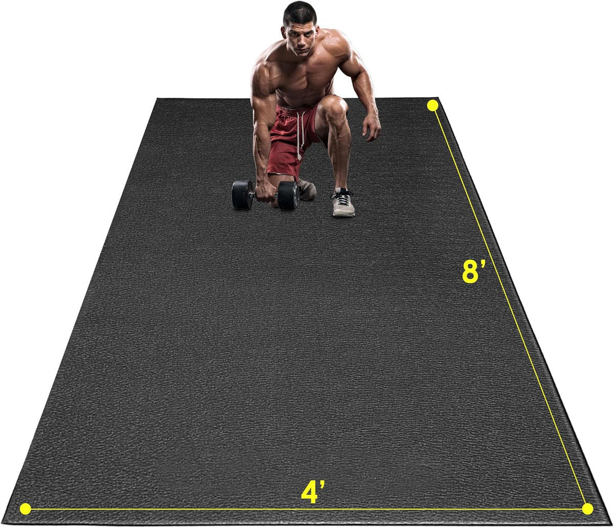 Extra Large Exercise Mat Non Slip Gym Flooring 8X4 Thick Workout Mat