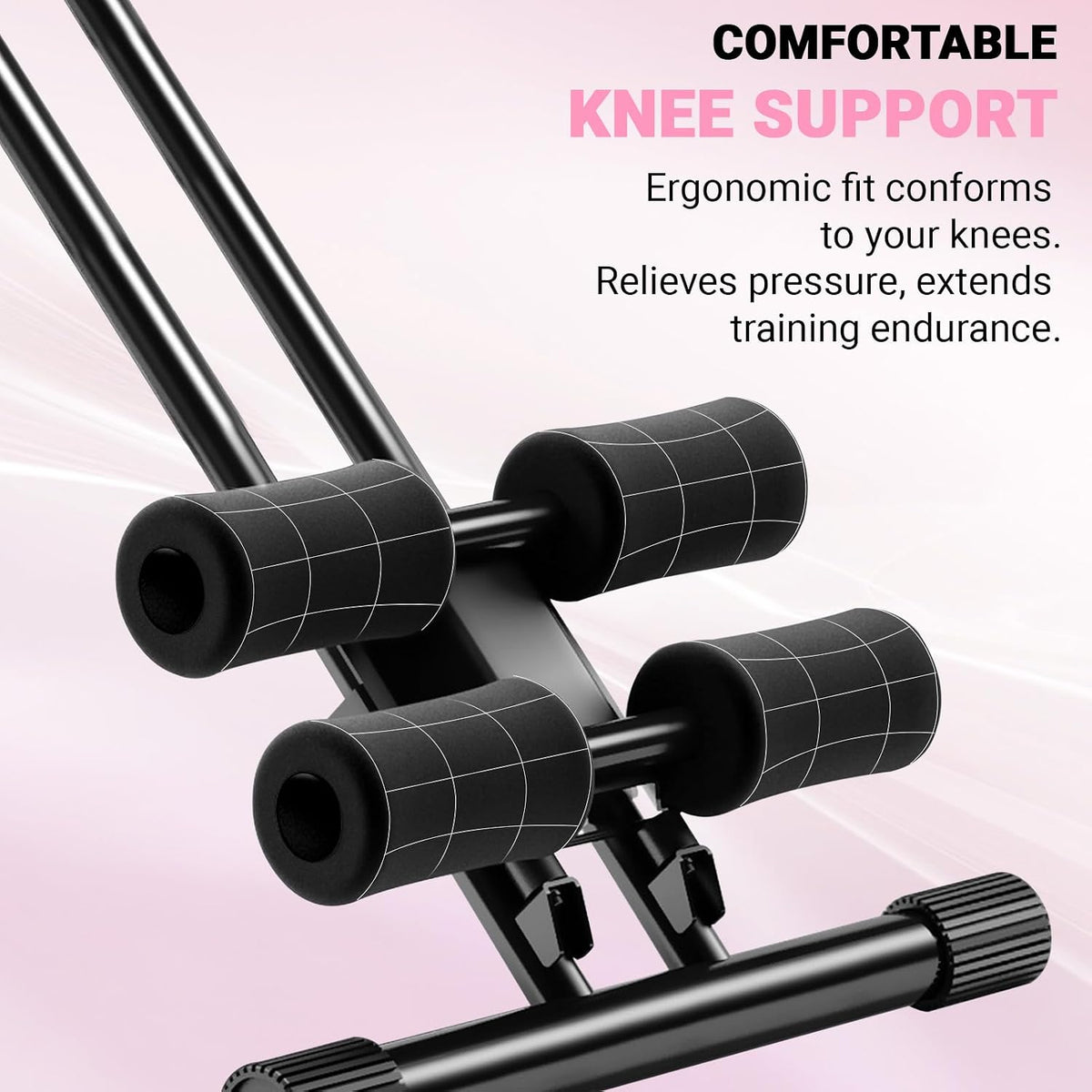 Ab Workout Equipment, Adjustable Ab Machine Full Body Workout for Home Gym Fitness, Ab Trainer Exercise Equipment for Abdominal Exercise & Strength Training, Foldable Waist Trainer