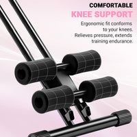 Ab Workout Equipment, Adjustable Ab Machine Full Body Workout for Home Gym Fitness, Ab Trainer Exercise Equipment for Abdominal Exercise & Strength Training, Foldable Waist Trainer