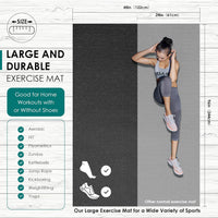Extra Large Exercise Mat Non Slip Gym Flooring 8X4 Thick Workout Mat