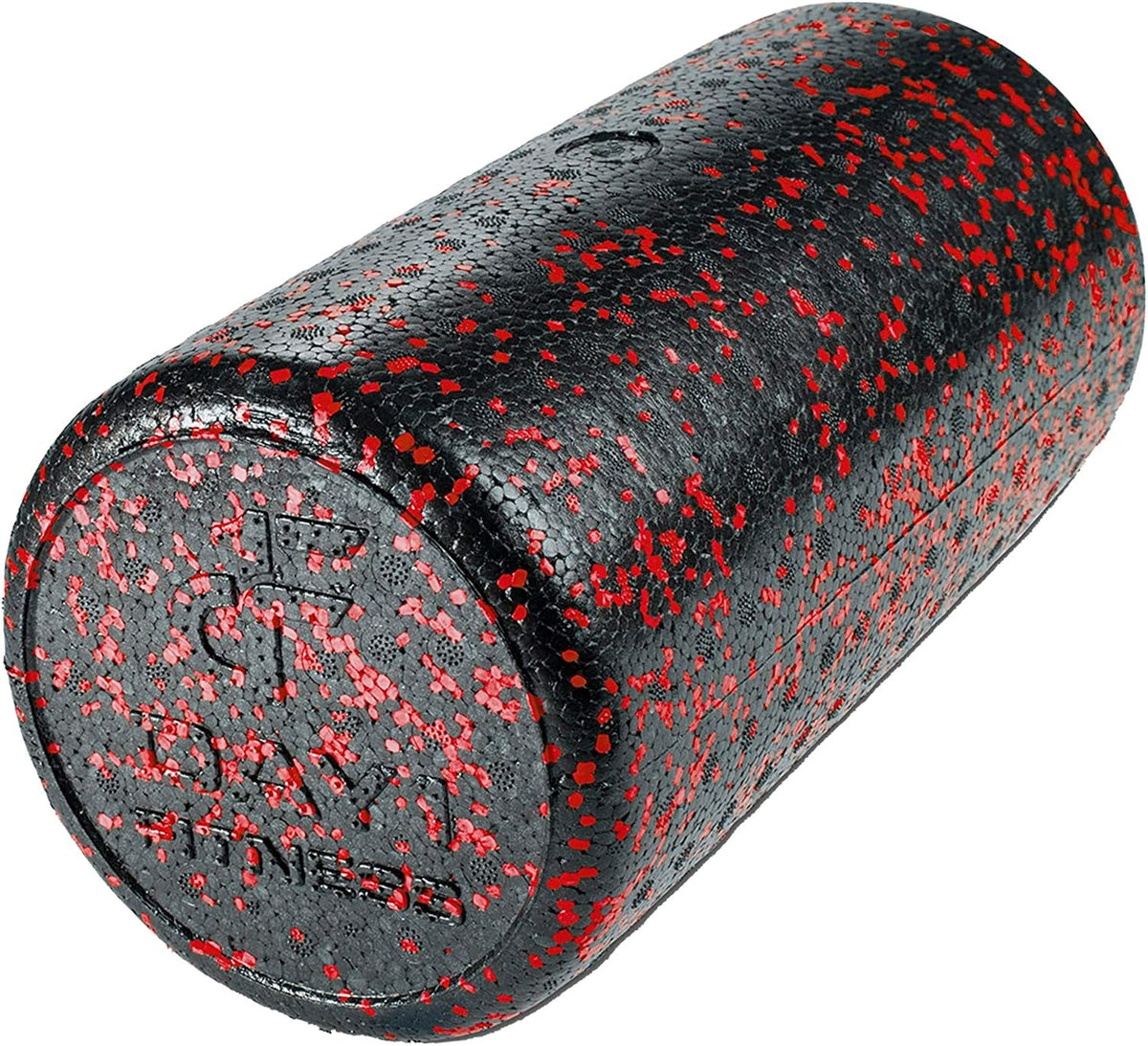 High Density Muscle Foam Rollers - Sports Massage Rollers for Stretching, Physical Therapy, Deep Tissue, Myofascial Release - Ideal for Exercise and Pain Relief - Speckled Red, 12”