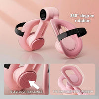 Thigh Trainer,360° Adjustable,Pelvic Floor Exercise Devices with Display Counter and Bandage,Leg Inner Thigh Trainer,Home Fitness Equipment for Hip, Leg, Arm
