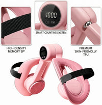 Thigh Trainer,360° Adjustable,Pelvic Floor Exercise Devices with Display Counter and Bandage,Leg Inner Thigh Trainer,Home Fitness Equipment for Hip, Leg, Arm