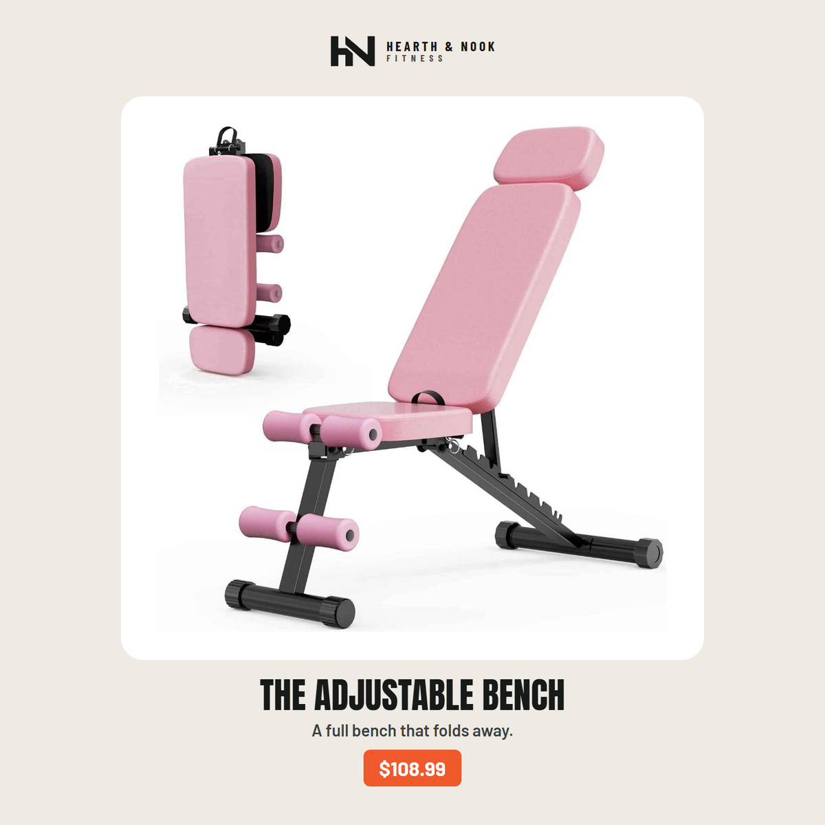 The Adjustable Bench — Hearth & Nook Fitness