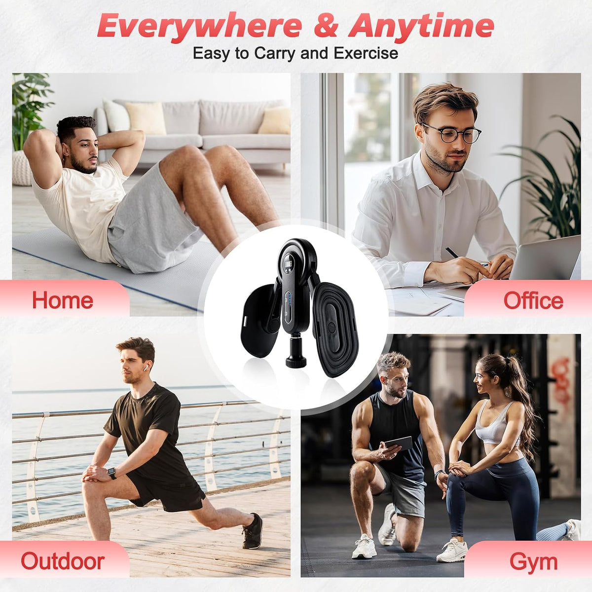 0-135 LBS Pelvic Floor Exercise Device Adjustable, 5 Resistance Bands