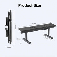 Adjustable Weight Bench, Foldable Workout Bench for Home Gym Use, Weight Bench with 881 LBS Weight Capacity-Black