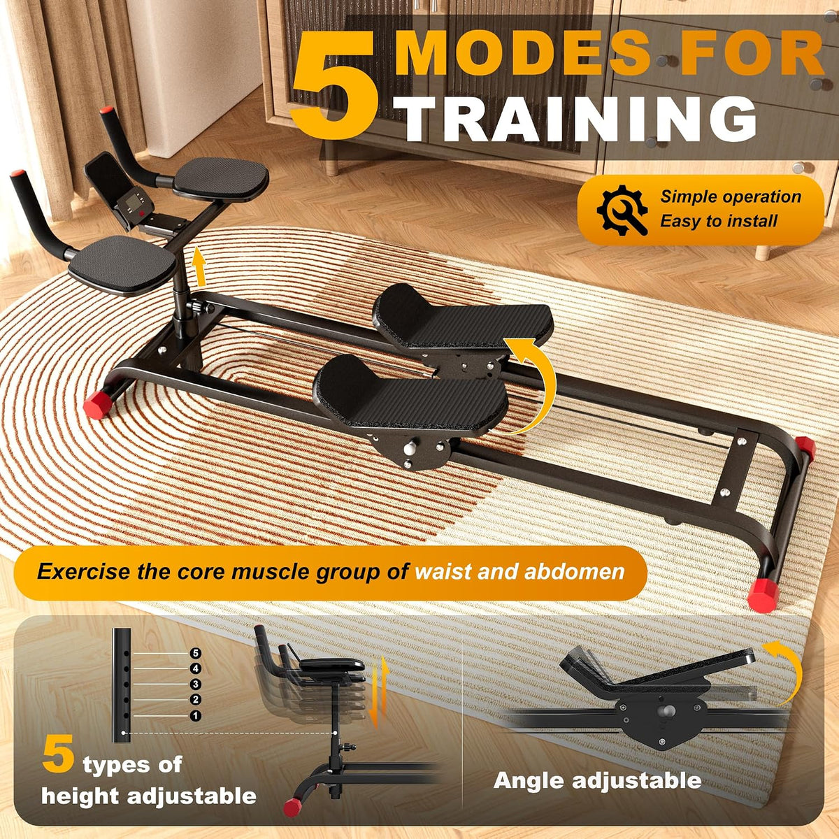 Spine Twist and Stretch Trainer Abdominal Machine for Home Gym Workout