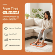 Using the EMS Foot & Calf Massager Mat at home