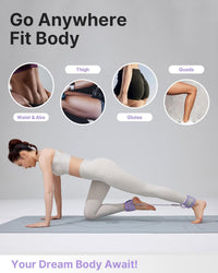 Ankle Resistance Bands with Cuffs, Adjustable Ankle Straps for Leg & Glute Workout, Butt Exercise Bands for Cable Machines Women, Perfect for Hip Fitness & Booty Training