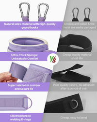 Ankle Resistance Bands with Cuffs, Adjustable Ankle Straps for Leg & Glute Workout, Butt Exercise Bands for Cable Machines Women, Perfect for Hip Fitness & Booty Training