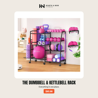 The Dumbbell & Kettlebell Rack — Hearth & Nook Fitness