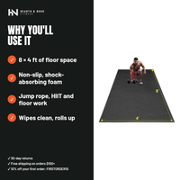 The Extra-Large Exercise Mat — Hearth & Nook Fitness