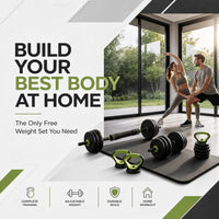 Adjustable Dumbbell Set 44/66/88 LB, at Home Weight Set with Anti-Roll Plates, PE Grip, ABS Coated Weights - Weights for Home Gym Convertible to Push-Up Stands, Barbells & Kettlebells for Women & Men