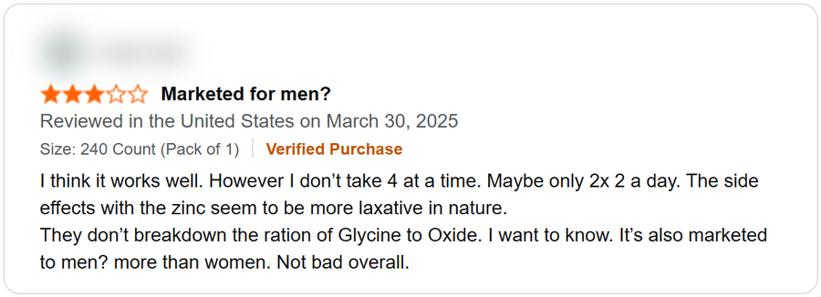 3-star review of another magnesium brand