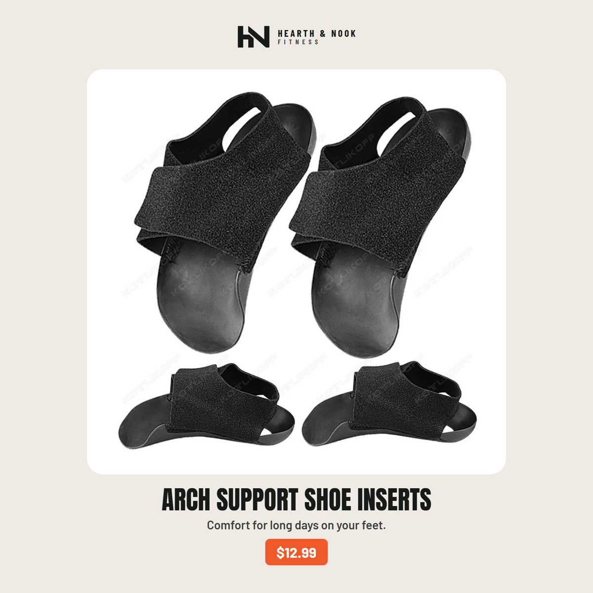 Arch Support Shoe Inserts — Hearth & Nook Fitness