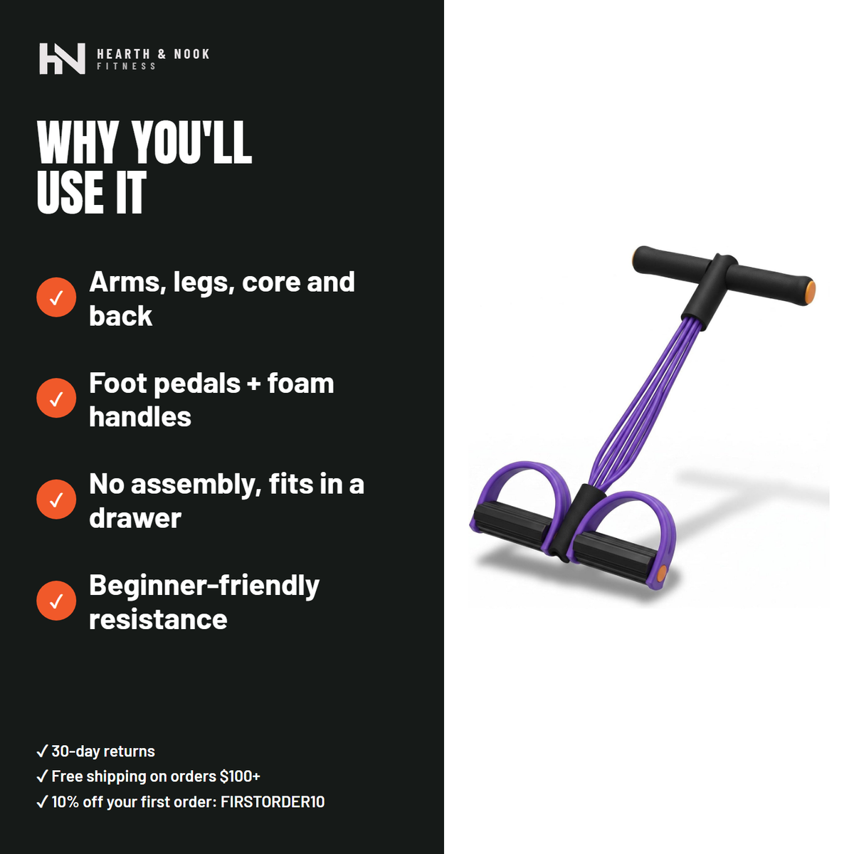 The Pedal Resistance Trainer — Hearth & Nook Fitness