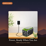 148Wh Camping Power Station under the stars by Hearth & Nook